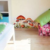 Mushroom Bloom - Cartoon Paddestoel & Bloemen Muurstickers